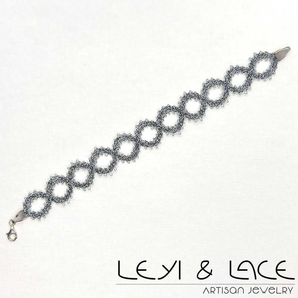Pulsera Circles en Plata - Leyi & Lace - Artisan Jewelry - Encaje de Bolillos - Joyería Artesana de Encaje de Bolillos