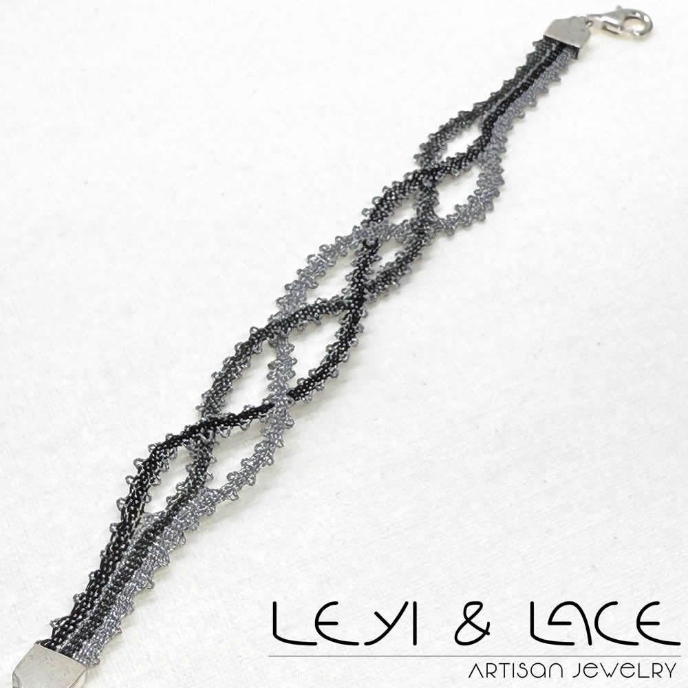 Pulsera Enredos en Plata - Leyi & Lace - Artisan Jewelry - Encaje de Bolillos - Joyería Artesana de Encaje de Bolillos
