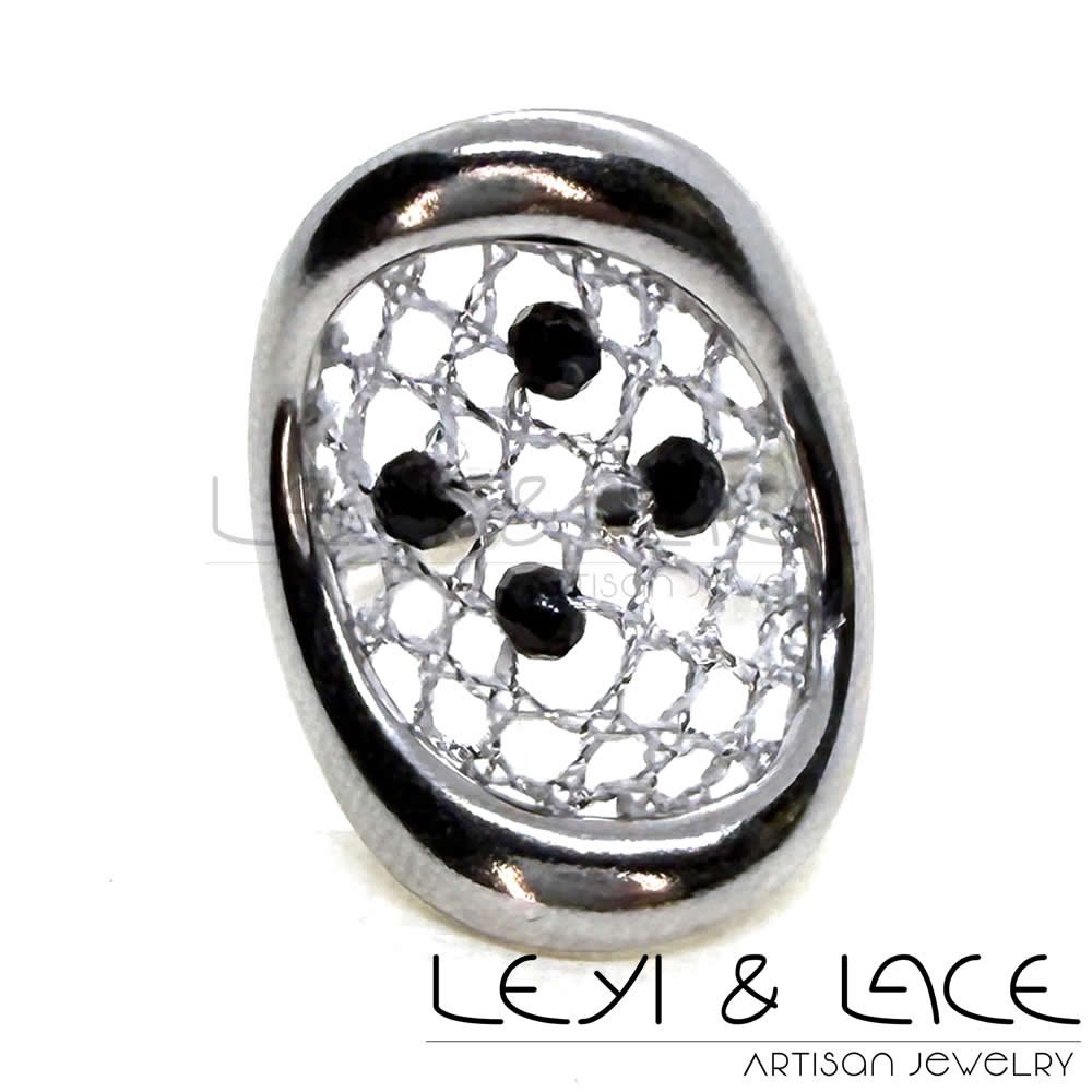 Anillo Swing - Leyi & Lace - Artisan Jewelry - Encaje de Bolillos - Joyería Artesana de Encaje de Bolillos